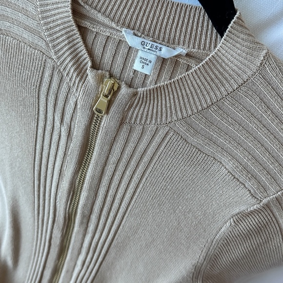 Guess Knit Nude Zip Up Dress - S - Picture 2 of 6